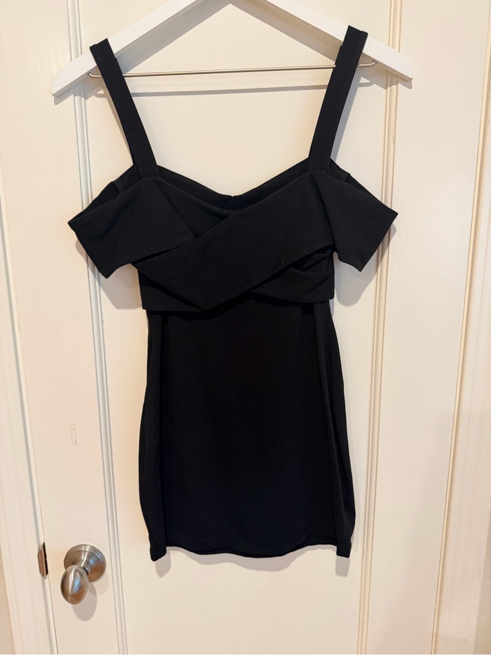 superdown Black Off-Shoulder Ruffle Mini Dress - Picture 4 of 7